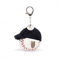 JELLYCAT Amuseables sports baseball bag charm
