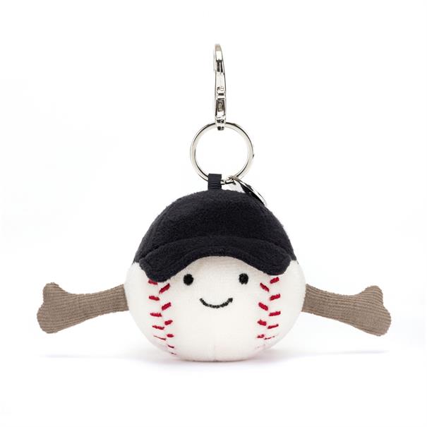 JELLYCAT Amuseables sports baseball bag charm
