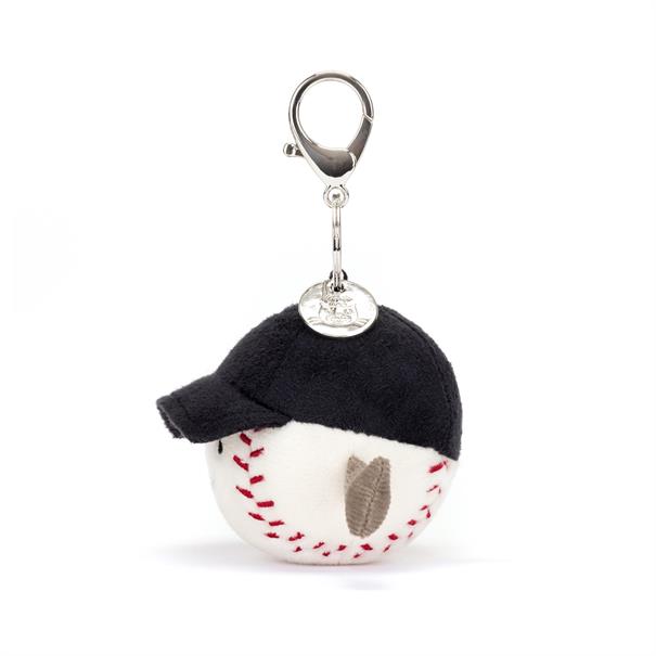 JELLYCAT Amuseables sports baseball bag charm