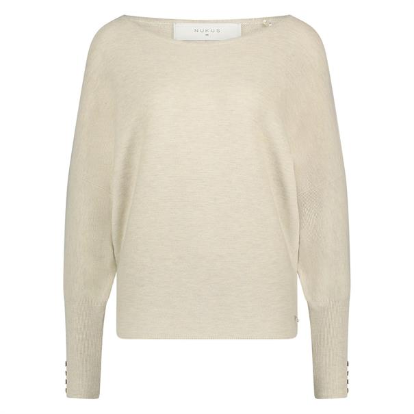 NUKUS Batwing pullover plain